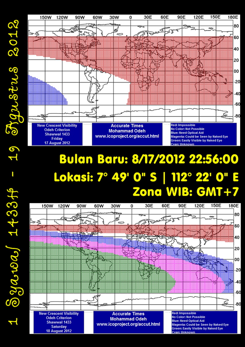 1 Syawal 1433H - Minggu 19 Agustus 2012
